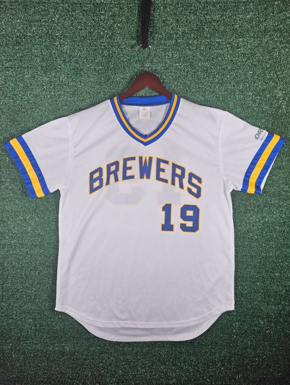 Milwaukee Brewers MLB Baseball Jersey / Colorway - White, Blue, & Yellow / XXL